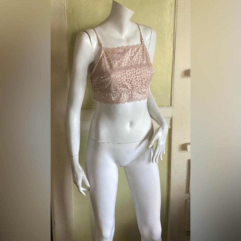 Youmita Beige Lace Bralette